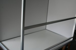 kader in flensprofielen met pvc wanden