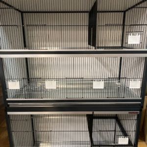Kooien antraciet b104 x h74.5 x d60cm met pvc wanden
