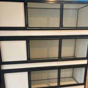 kooien b175 x d60 xh60cm in  antraciet alu