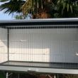 buitenkooi B124 x D60 x H63CM  in antraciet alu en polycarbonaat dak