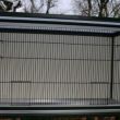 buitenkooi B104 x D40 x H63cm in groen aluminium met polycarbonaat dak