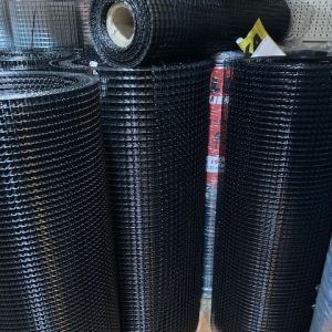Zwarte  gepoedercoate  draad