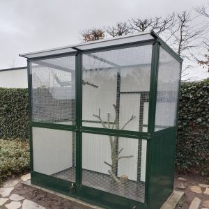 Volière groen b204xd107xh200cm