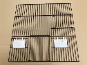 zwarte fronten hoogte 40cm 1 schuifdeur 1 draaideur +2 klep
