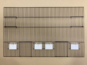 zwarte fronten hoogte 50cm 2 schuifdeuren 2 draaideuren+4klep