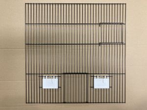 zwarte fronten hoogte 50cm 1 schuifdeur 1 draaideur +2 klep