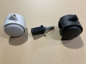 inslagdop 20x20mm met wieltjes