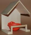 nestkapel hout met pvc nestkom groot