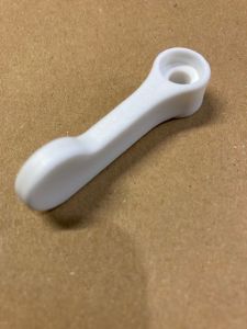 deurgrendel pvc wit  5 cm