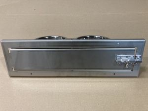 voederplateau 2 vaks 13cm RVS