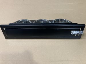 voederplateau 3 vaks 13cm zwart
