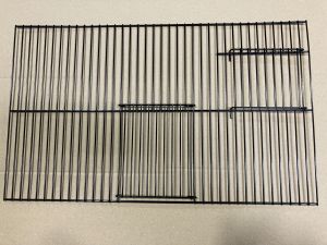 zwarte fronten hoogte 30cm  met 1 schuifdeur en 1 draaideur