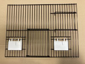 zwarte fronten hoogte 30cm 1 schuifdeur, 1 draaideur+ 2klep
