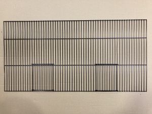 zwarte fronten hoogte 40cm  met enkel 2 schuifdeuren
